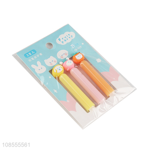 Hot sale 3pcs plastic pencil caps pencil toppers for wooden pencils