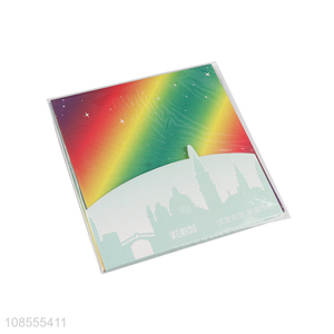 Factory supply 60 sheets rainbow color origami paper kit for kids