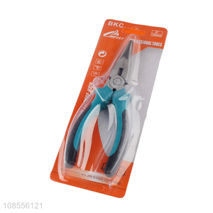 Good supply hand tool 6 inch long-nose pliers with comfort grip