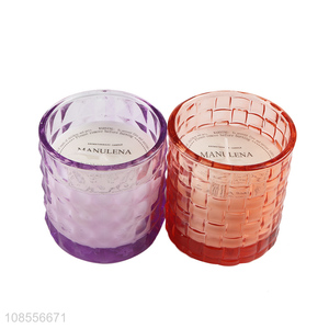Good quality home decoration glass jar scented candle