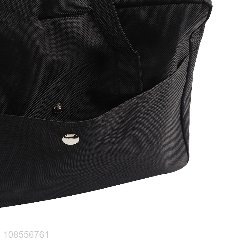 Factory supply black polyester handbag tote bag for sale