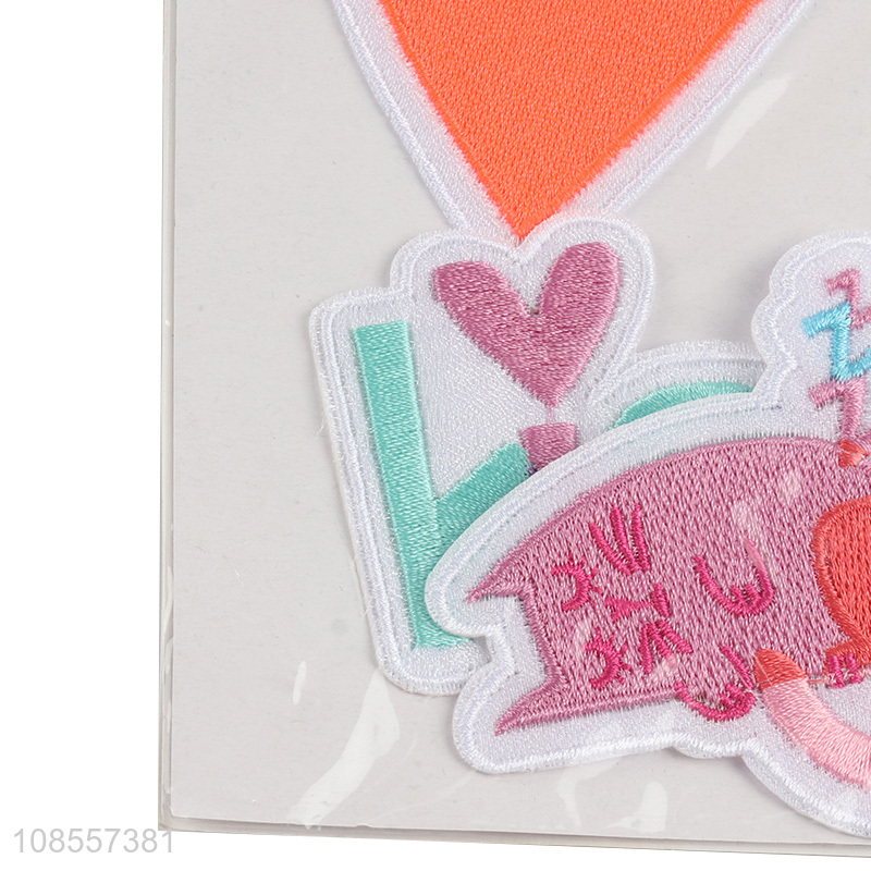 Popular products embroidery patch iron on patches for clothing