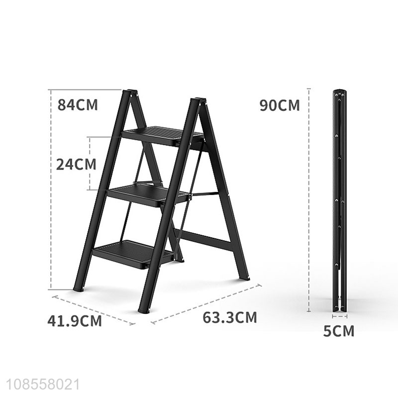 China factory aluminium step foldable ladder for household