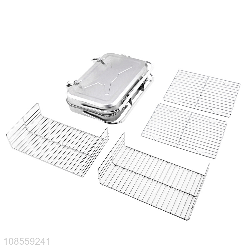 Online wholesale foldable stainless steel barbecue grill