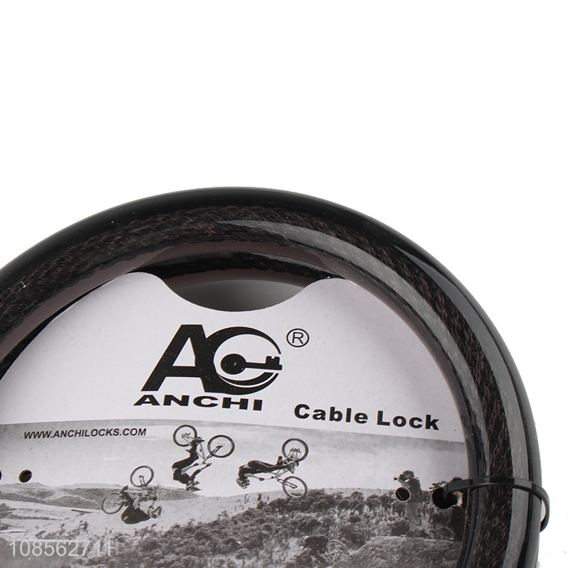 Wholesale anti-theft bicyle lock steel cable lock bicyle lock