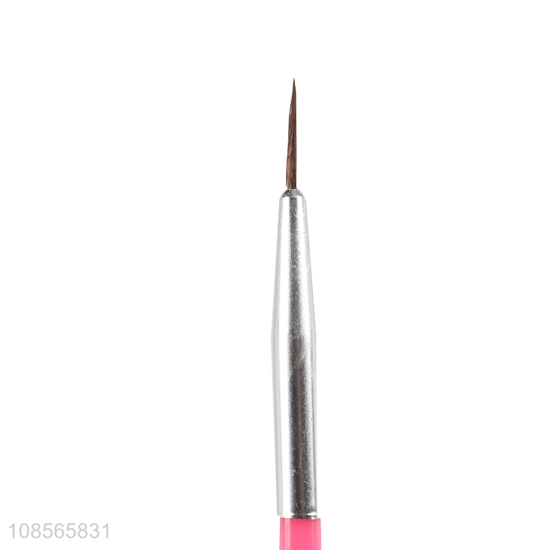 Wholesale 3pcs nylon bristle abs handle nail art painting pens