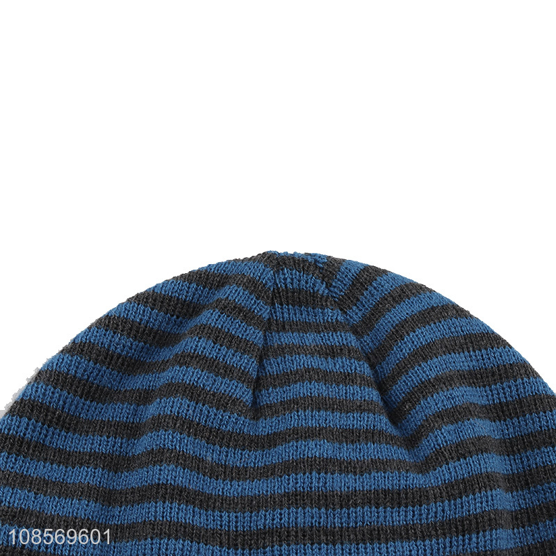 Popular products fashion striped knitted hat beanies