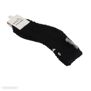 Popular products black plush thickened girls casual socks