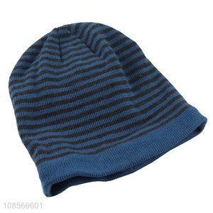 Popular products fashion striped knitted hat beanies