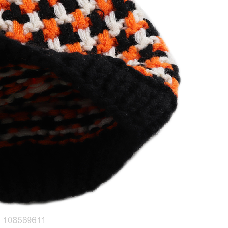 Latest design winter thickened beanies hat knitted hat