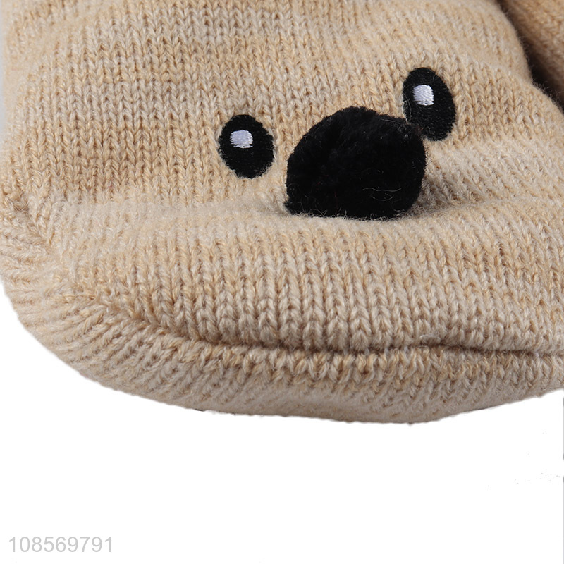 Factory wholesale cartoon knitted home slippers for winter