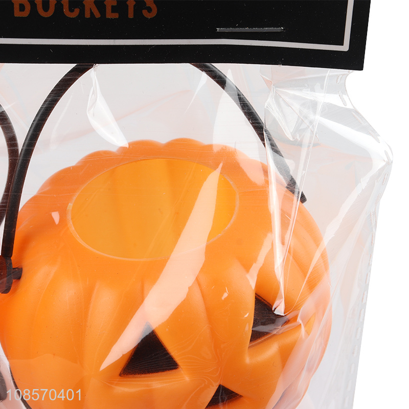 Wholesale from china 6pieces pumpkin shaped candy bucket set