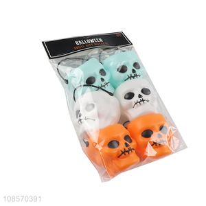 Hot selling 6pieces Halloween supplies skull gift buckets