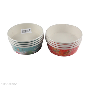 Wholesale 8oz 4pcs paper bowl disposable paper bowls