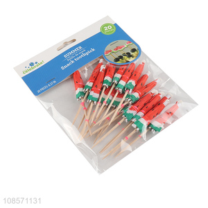 Good quality 20pcs umbrella toothpick snack fruit toothpicks