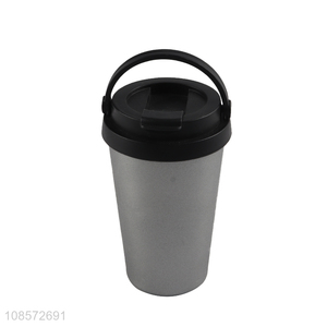 Top selling portable stainless steel water cup coffee cup with handle