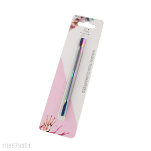 China wholesale stainless steel cuticle pusher for nail beauty tool