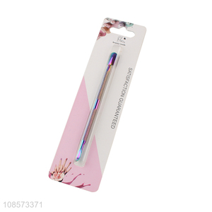 Yiwu market stainless steel nail tool cuticle pusher cuticle remover