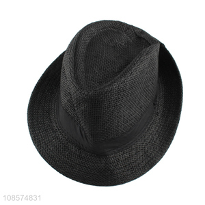Factory supply breathable lightweight paper straw panama hat