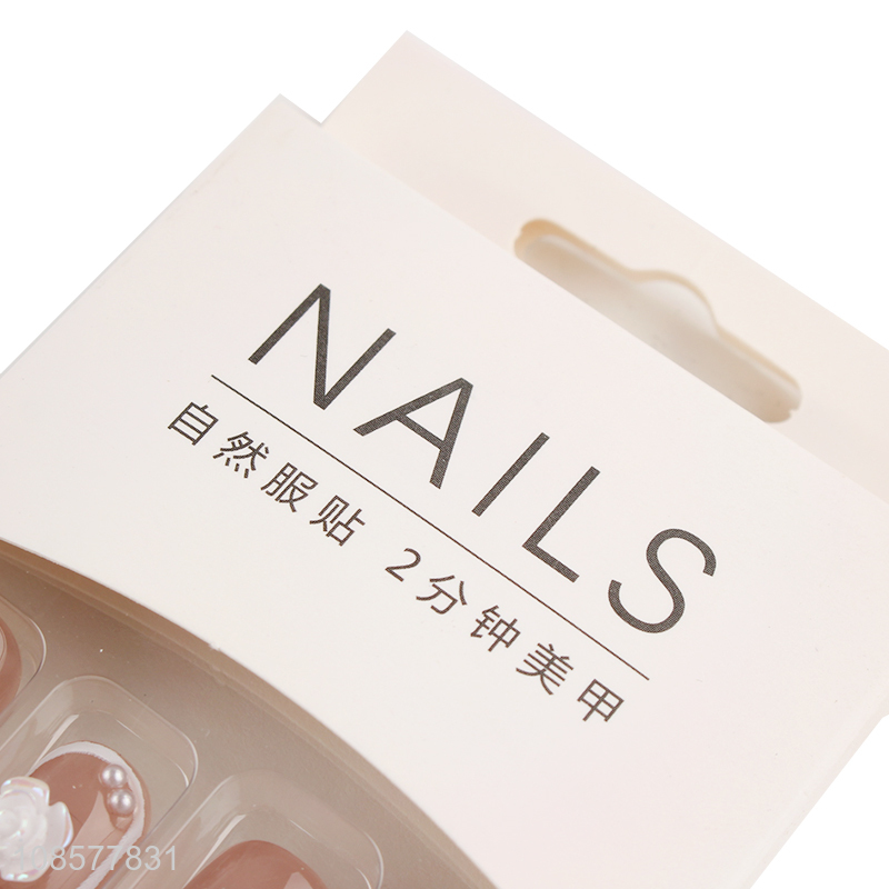 Good selling natural comfortable fake nail decoration wholesale