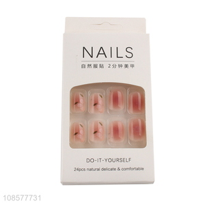 Yiwu market natural long lasting fake nail decoration for sale