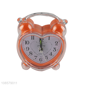 China wholesale heart shape table clock alarm clocks
