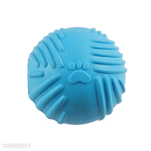 Hot products round blue pets teething toys training interactive toys