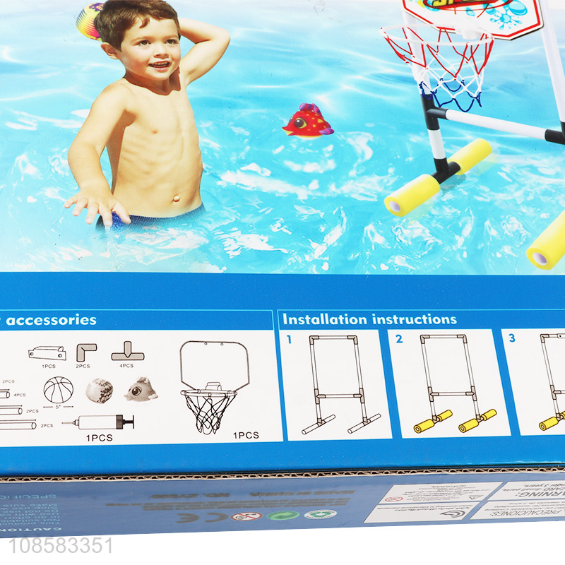 Wholesale outdoor summer pool toy water basketball toy for kids
