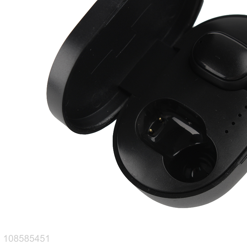 Latest design wireless headset bluetooth earphones with charge box