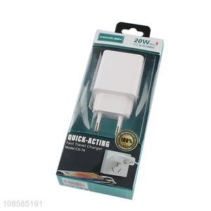Best selling white quick-acting fast travel charger wholesale