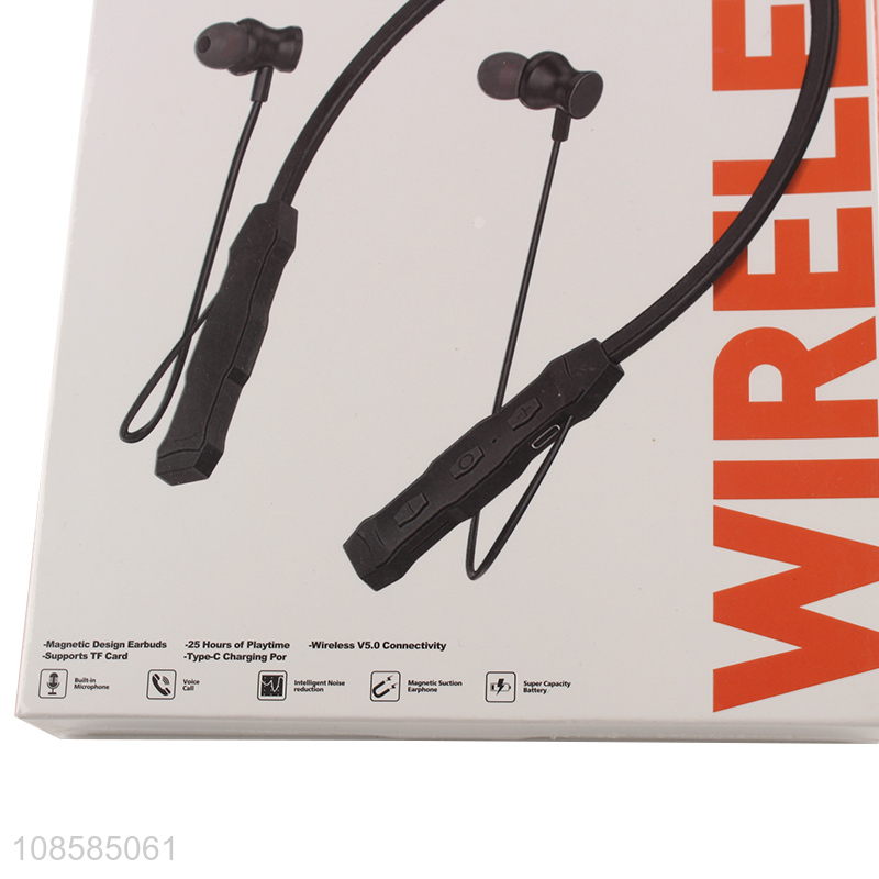 Hot selling powerful magnetic earphones wireless headset wholesale