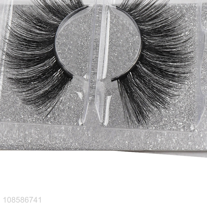Factory supply 1 pair 3D reusable false eyelashes for women girls
