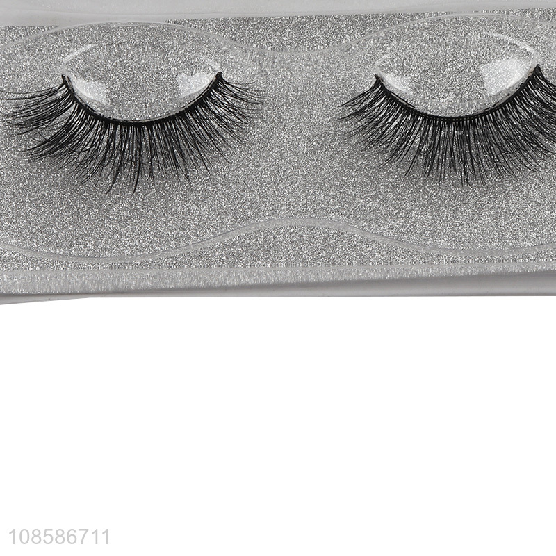Private label 1 pair 3D fluffy eyelashes short false lashes packs