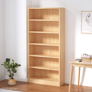 Good quality 6-layered artificial board bookcase booksheves