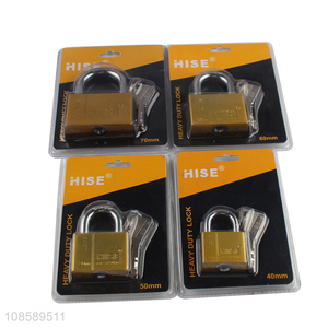 Professional supply custom short-beam iron padlock with keys