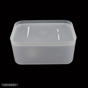 Factory supply desktop organizer plastic storage box with lid