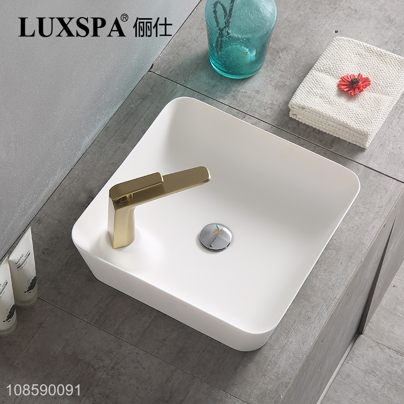Hot sale above counter artificial stone sink bathroom sink