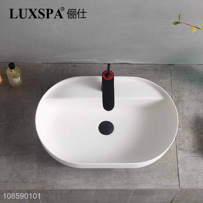 Wholesale artificial stone bathroom sink countertop wash basin