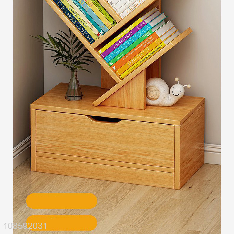New product floor standing tree shaped bookcase storage cabinet