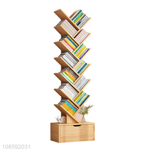 New product floor standing tree shaped bookcase storage cabinet