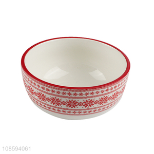 New product Christmas ceramic bowl holiday ice ceram bowl