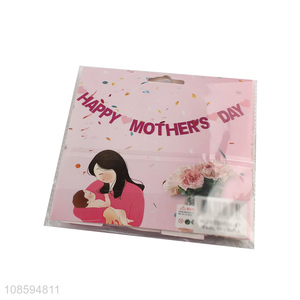 Factory supply happy mother's day pull flags banner flags decoration