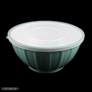Wholesale BPA free food grade plastic salad bowl with lid