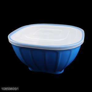 Good quality plastic salad bowl mixing bowl with airtight lid