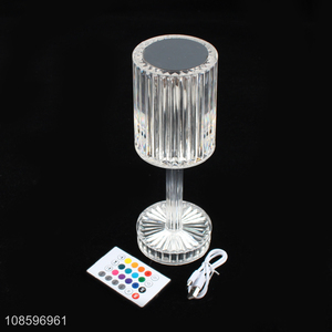 Hot selling crystal table lamp usb charging touch lamp