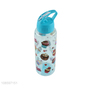 Good quality cartoon plastic water cup drinking cup with handle