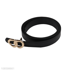 Hot selling heart shape buckle women pu leather belt waist belt