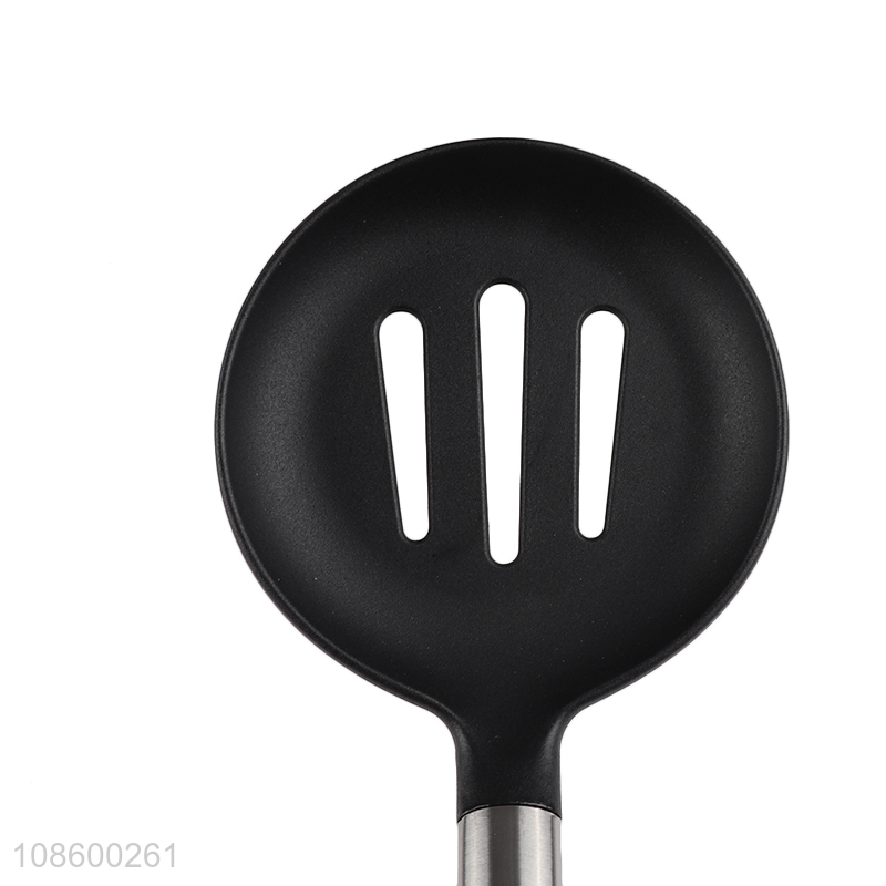 Yiwu factory household nylon kitchen utensils slotted ladle
