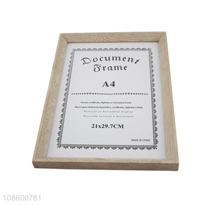 Online wholesale A4 document award diploma frame without stand