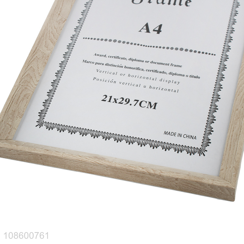 Online wholesale A4 document award diploma frame without stand